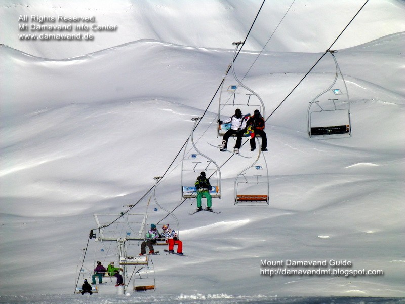 Tochal Ski Lift, Mt Tochal Ski Resort Tehran, Iran, Picture Ardeshir Soltani